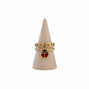 Bague Coccinelle doré