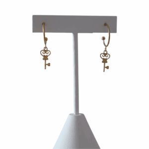 Boucles d’oreilles Clé doré