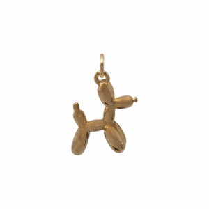 Charm Chien Ballon doré