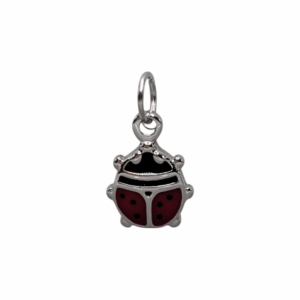 Charm Coccinelle argenté