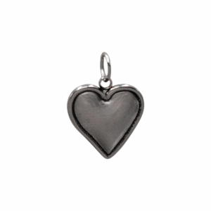 Charm Coeur classique légèrement bombé