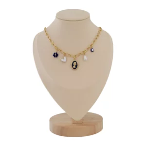 Collier Royal Bleu Marine doré