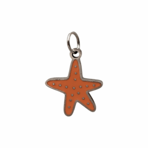 Charm Étoile de Mer Orange argenté