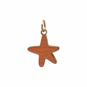 Charm Étoile de Mer Orange doré