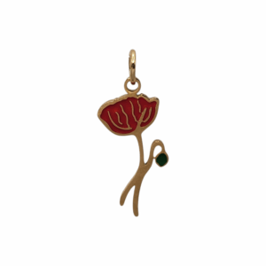 Charm Fleur de Naissance Août doré