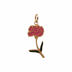 Charm Fleur de Naissance Janvier doré