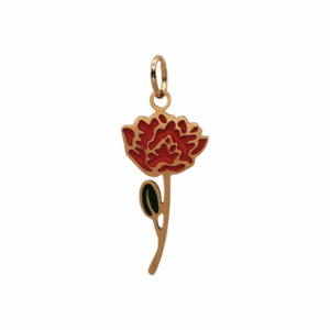 Charm Fleur de Naissance Juillet doré