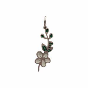 Charm Fleur de Naissance Mai argenté