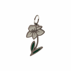 Charm Fleur de Naissance Mars argenté