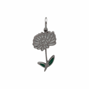 Charm Fleur de Naissance Novembre argenté