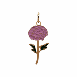 Charm Fleur de Naissance Novembre doré