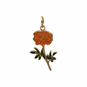 Charm Fleur de Naissance Octobre doré