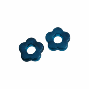 Charm Fleurs Créoles Bleu Pétrole