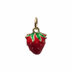 Charm Fraise doré