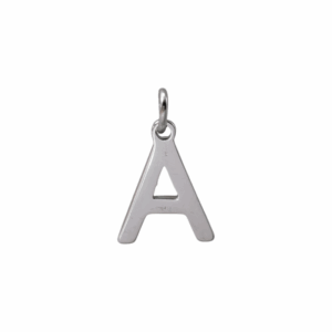 Charm Lettre A argenté