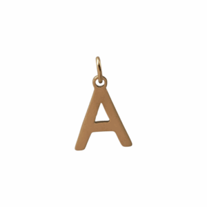 Charm Lettre A doré