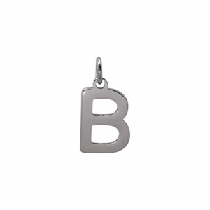 Charm Lettre B argenté