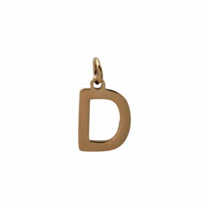 Charm Lettre D doré