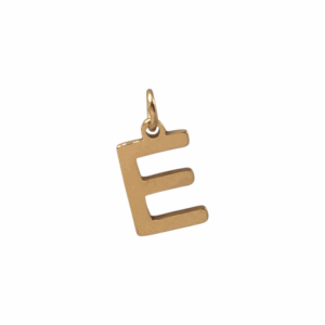 Charm Lettre E doré