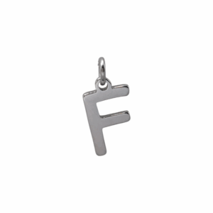 Charm Lettre F argenté