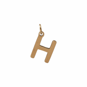 Charm Lettre H doré