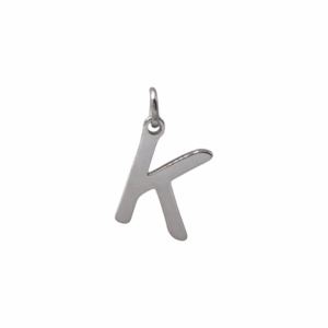 Charm Lettre K argenté