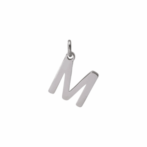 Charm Lettre M argenté