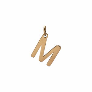 Charm Lettre M doré