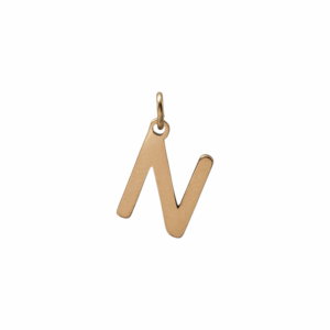 Charm Lettre N doré