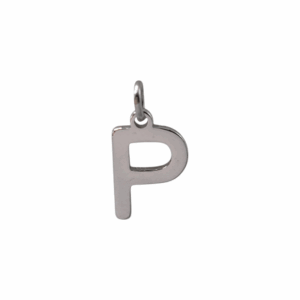 Charm Lettre P argenté