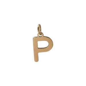 Charm Lettre P doré