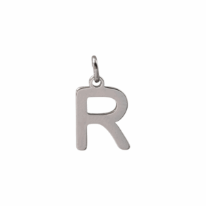 Charm Lettre R argenté