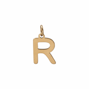 Charm Lettre R doré