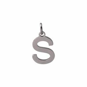 Charm Lettre S argenté