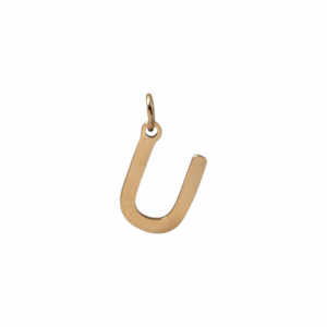 Charm Lettre U doré