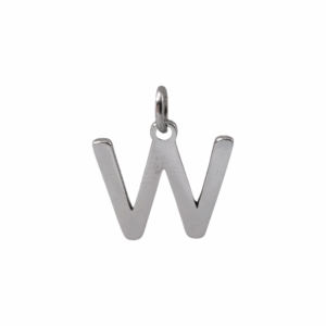 Charm Lettre W argenté