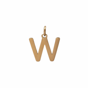 Charm Lettre W doré