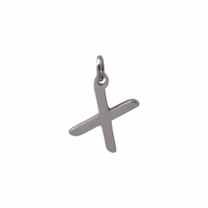 Charm Lettre X argenté