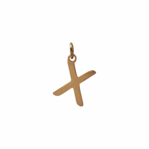 Charm Lettre X doré