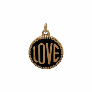 Charm Love Noir doré