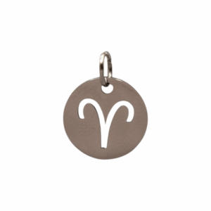 Charm Médaille Bélier argenté