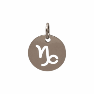 Charm Médaille Capricorne argenté