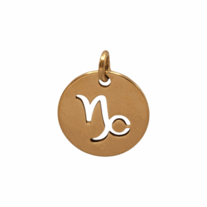 Charm Médaille Capricorne doré