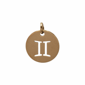 Charm Médaille Gémeaux doré