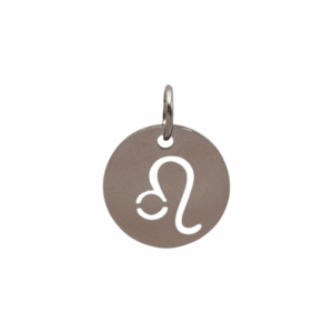 Charm Médaille Lion argenté