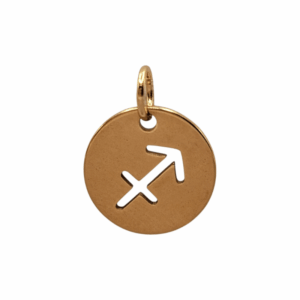 Charm Médaille Sagittaire doré