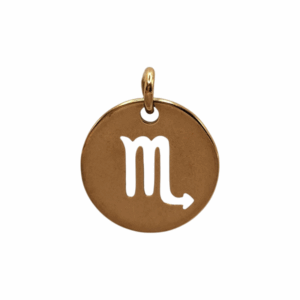 Charm Médaille Scorpion doré