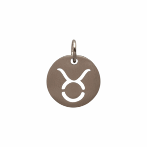 Charm Médaille Taureau argenté