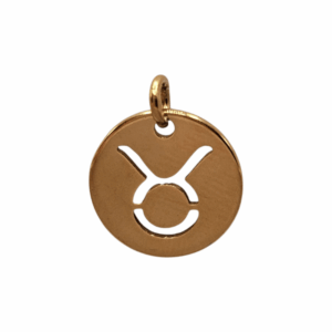 Charm Médaille Taureau doré