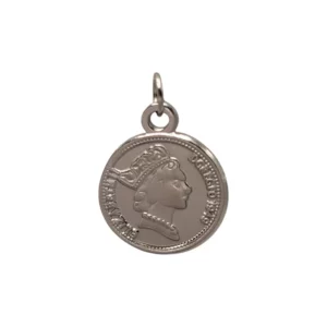 Charm Pièce de Monnaie argenté